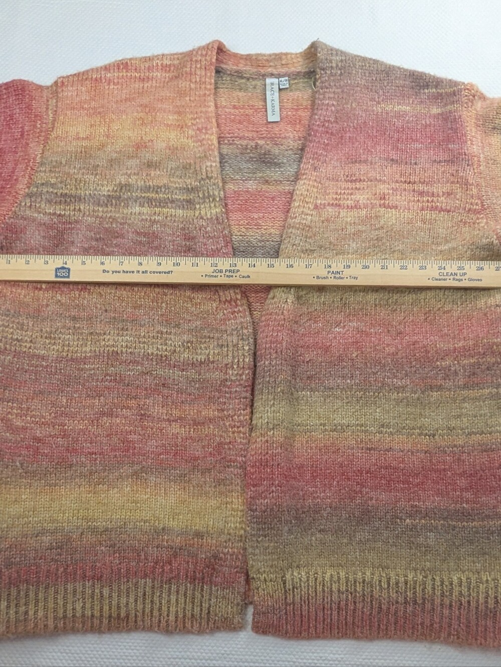 Grace + Karma size XL/1X  striped open cardigan - Picture 2 of 6